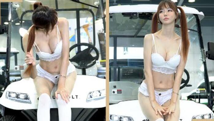 korean model one one핱等级hott level。only模特汉娜(min直拍fancam hanna) # 1 . one korea golf industry show 2022